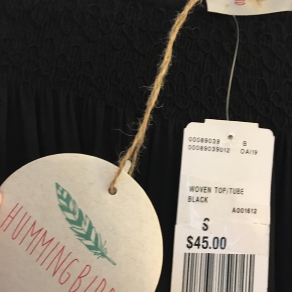 Off The Shoulder Black Tunic with Lace Bottom- NWT - Picture 3 of 4